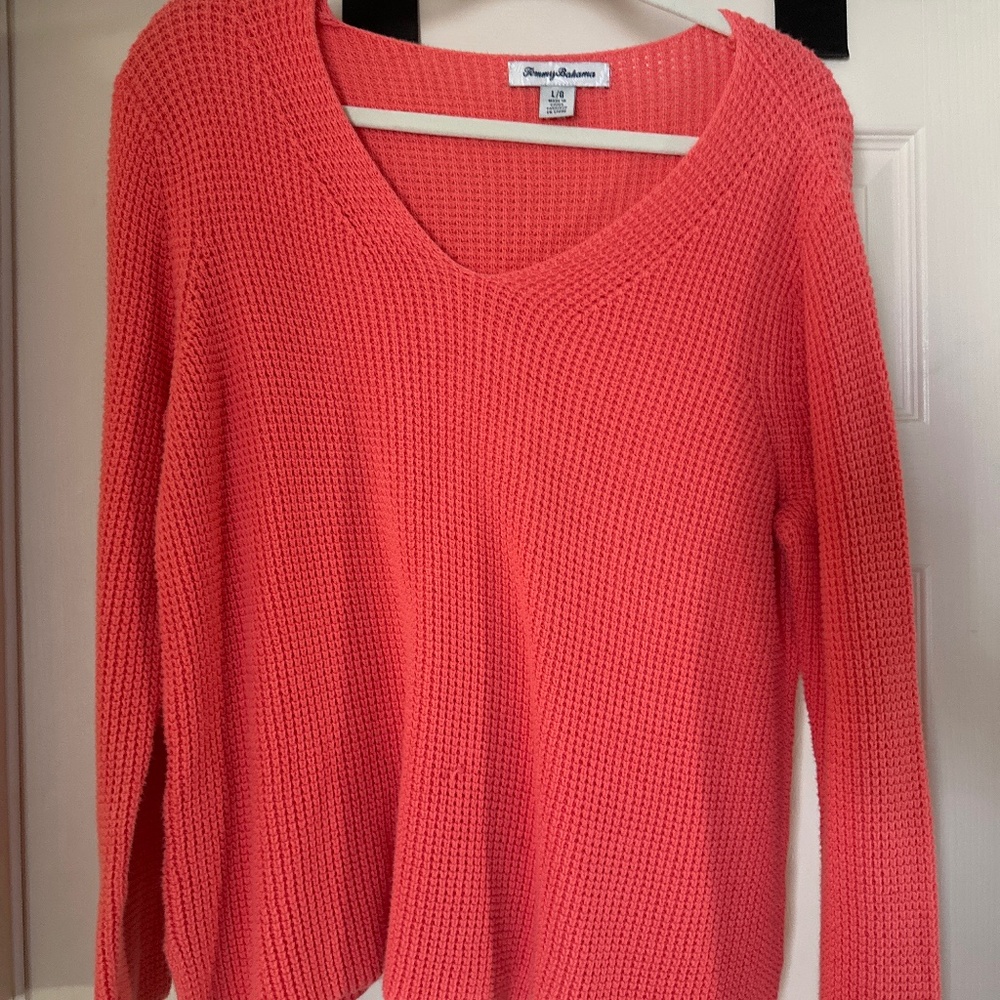 Tommy Bahama Coral Pink Sweater